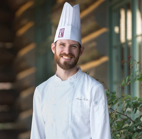 Executive Chef Aaron Fowler joined The Keeter Center in July 2025. Fowler brings both creativity and a deep appreciation for comforting, meaningful food. He hopes the dishes served will connect with guests in personal ways — whether reminding them of a special memory or offering a new experience to savor.