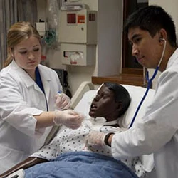 Nursing students in Simulation Learning Center 