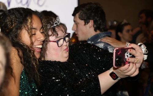 Students and guests dance at Night to Shine