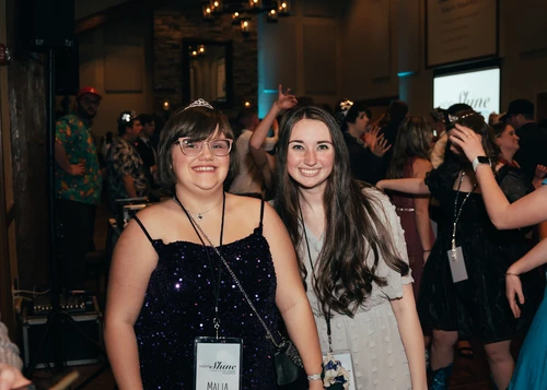 Two girls on the dance floor