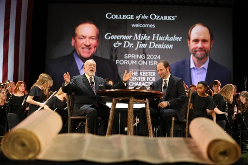 College of the Ozarks hosts the annual Spring Forum, A Conversation on Israel, with Dr. Jim Denison, cultural theologian and founder and CEO of Denison Ministries. 