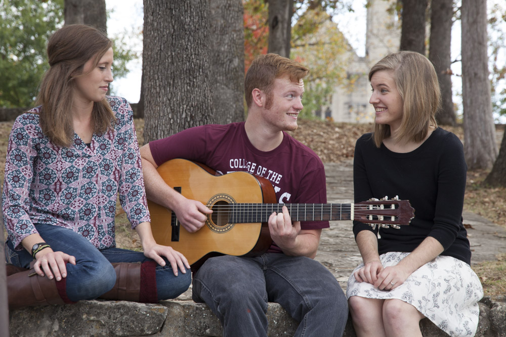 Students enjoying each other's presence.
