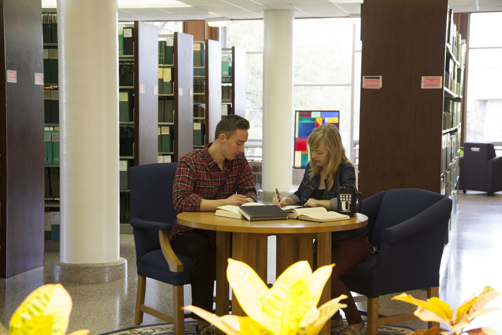 Students working together on homework