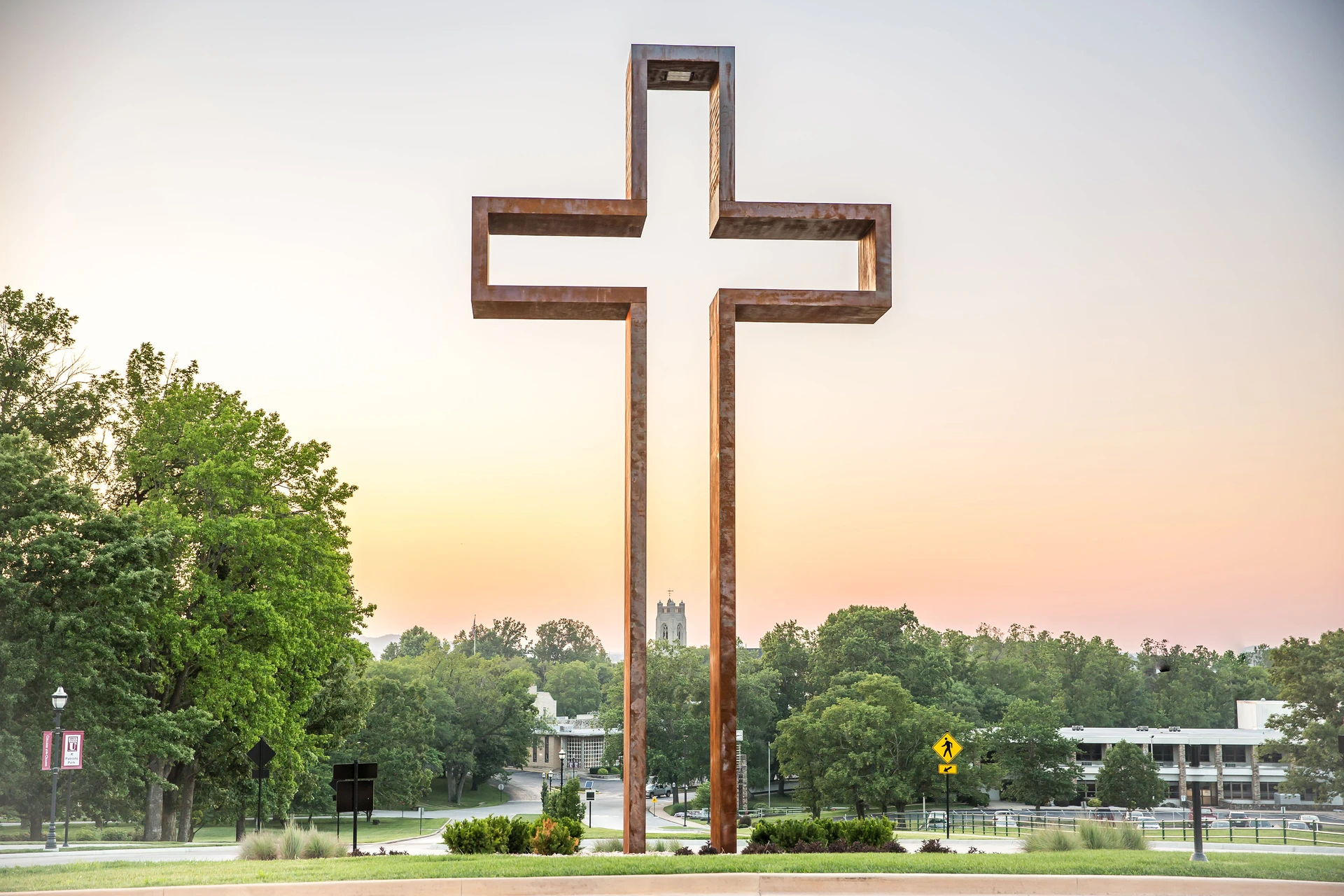 Empty Cross overlooking C of O Campus