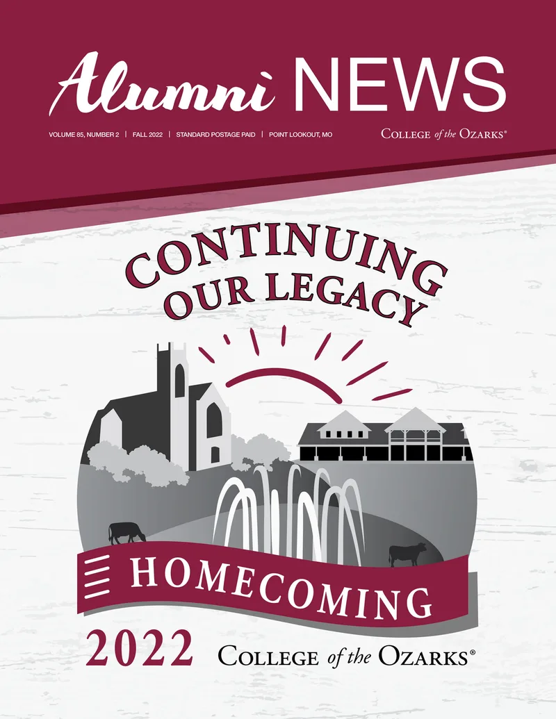 Cover of the Fall 2022 Alumni News