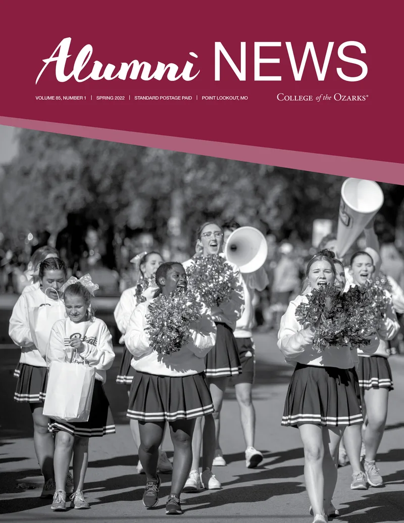 Cover of the Spring 2022 Alumni News