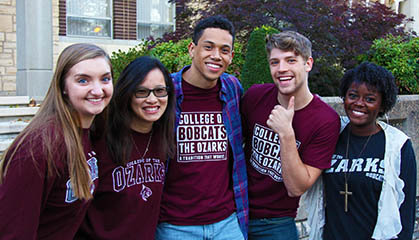 Students in C of O apparel 