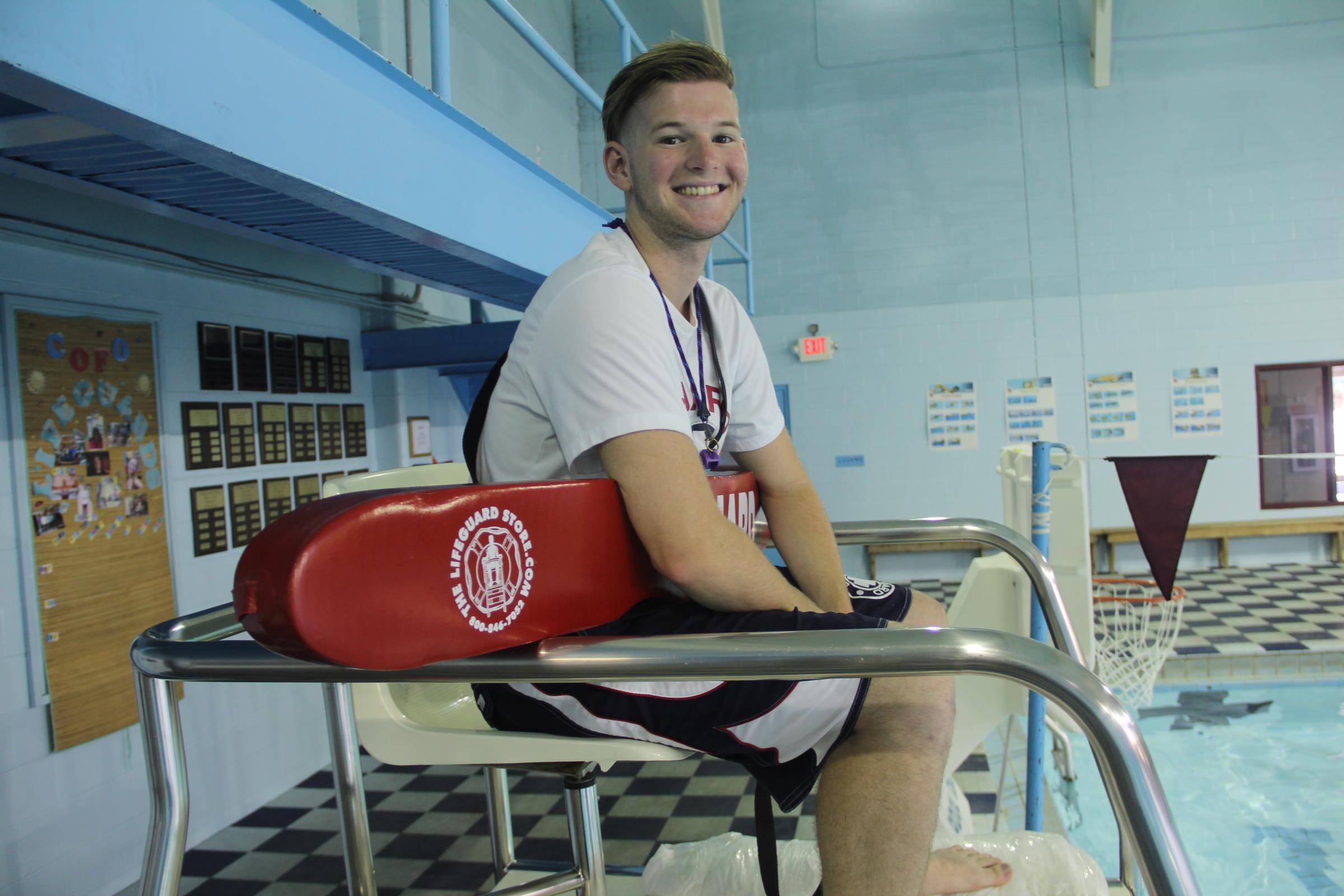 Student Lifeguard at the pool