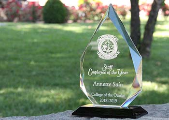 Staff member who is recognized by peers as an outstanding member of the institution, within the non-faculty staff at C of O.