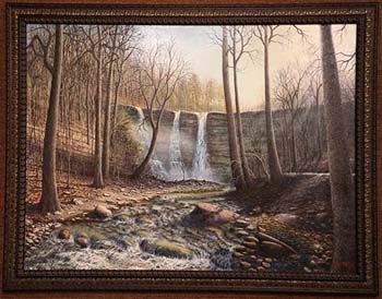 “Three Sisters” oil painting by Brian Roe