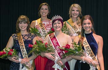 Miss Hard Work U. and her court