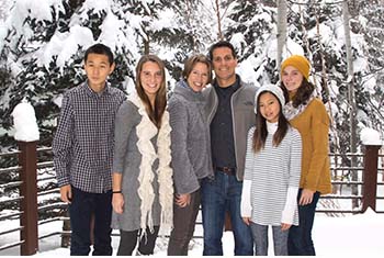 Trace Thurlby, pictured here with his wife, Kristin, and their four children, is president of The Global Orphan Project. He spoke to College of the Ozarks students at a socially distanced convocation on Monday, Oct. 5. 