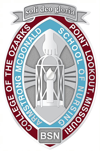 College of the Ozarks nursing pin.