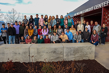 Forty-six College of the Ozark juniors and seniors attended a five-day vocation workshop, traveling to Northwest Arkansas to meet with local business leaders and recent graduates on March 11-15.