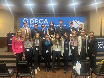 College of the Ozarks students compete at Missouri Collegiate Distributive Education Clubs of America (DECA) State Career Development Conference
